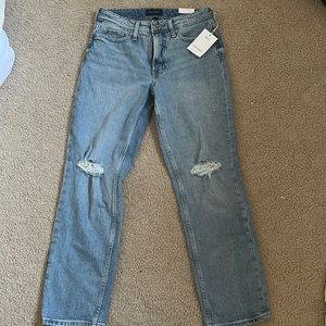 Brand New Free Assembly Straight Ripped Jeans